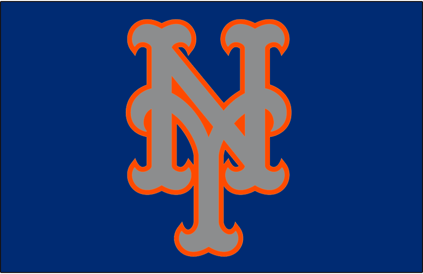 Blue and Orange Road Logo - New York Mets Cap Logo League (NL) Creamer's