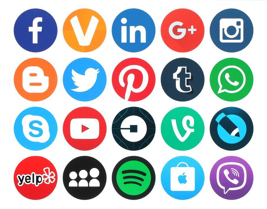 Social Media Sites Logo - Copyright and Logo Usage of Social Media Logos and Icons