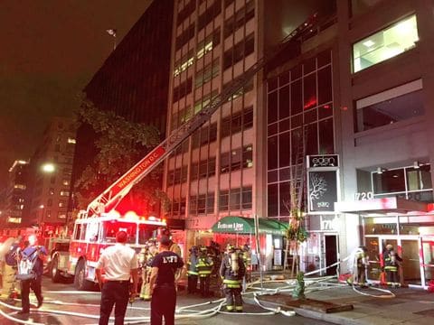 White House Red Square Logo - Late night fire in downtown D.C. office area, a few blocks from ...