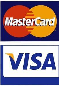 Visa Card Logo - Visa / MasterCard LARGE Credit Card Logo Decal Sticker Display ...