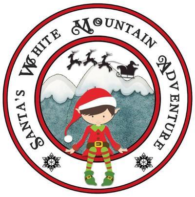 Red and White Mountain Logo - Santa's White Mountain Adventure is coming coming to Pinetop