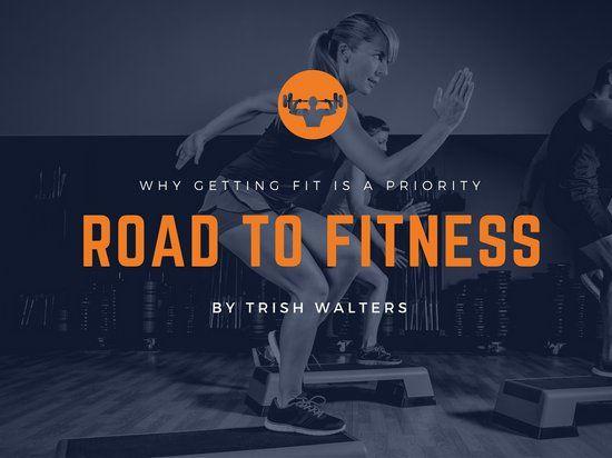 Blue and Orange Road Logo - Dark Blue and Orange Fitness Workout Presentation - Templates by Canva