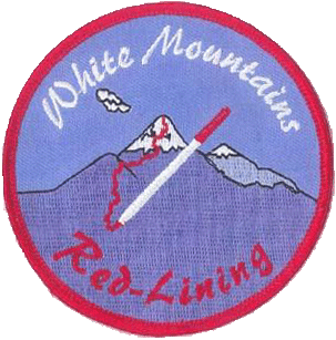 Red and White Mountain Logo - White Mountains Red-lining