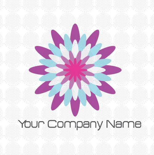 Small Flower Logo - Colorful flower logo