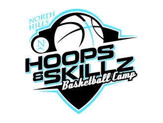 Basketball Camp Logo - North Hills Hoops & Skillz Basketball Camp logo design - 48HoursLogo.com