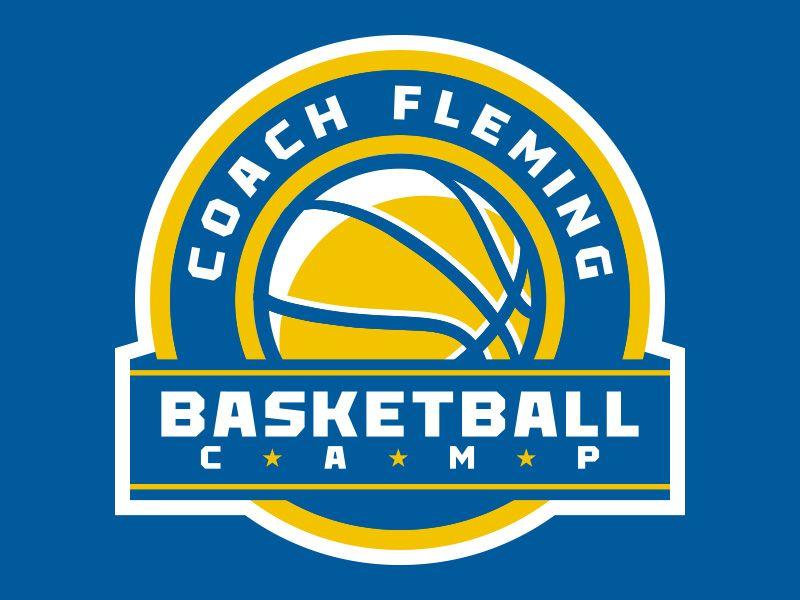 Basketball Camp Logo - Coach Fleming Basketball Camp Logo by Matt Walker | Dribbble | Dribbble