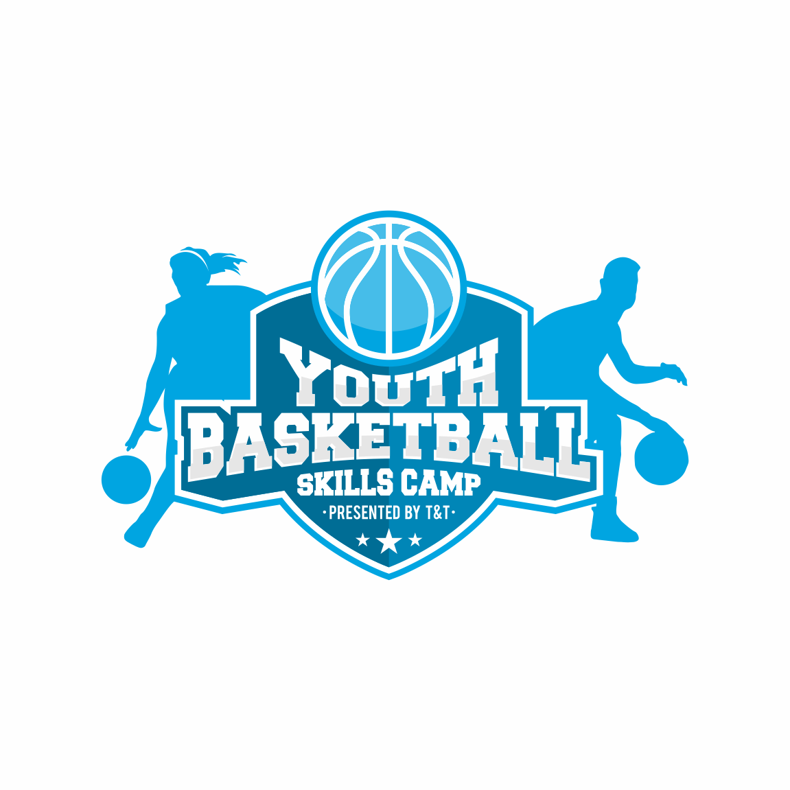Basketball Camp Logo - T&T Youth Basketball Camp Logo. T&T Creative Group