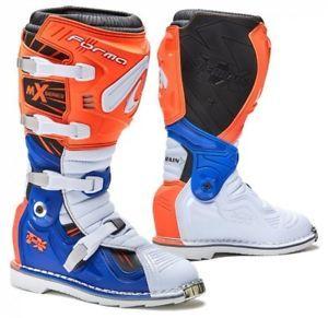 Blue and Orange Road Logo - Forma Terrain Orange / Blue Motocross Boots MX Off Road Racing Boot