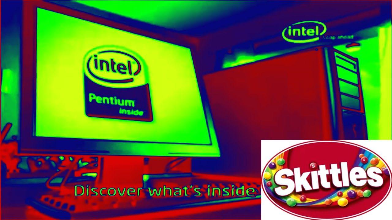 Red Intel Logo - Intel Logo History in Skittles - YouTube