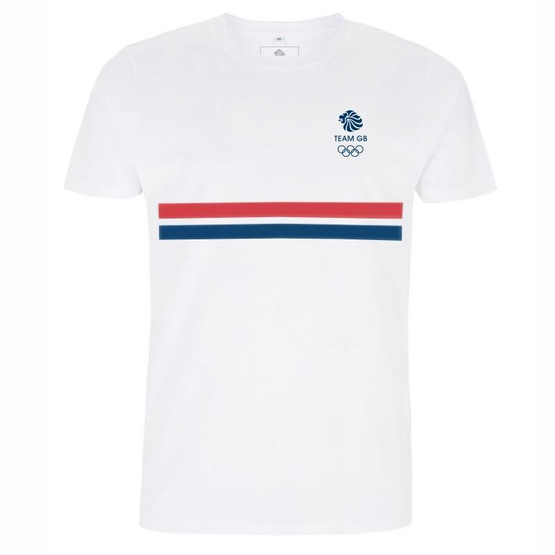 Team GB Logo - Team GB Striped Logo T-Shirt Men's | Official Team GB Shop