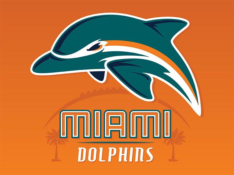 Dolphin Sports Logo - Miami Dolphins logo concept
