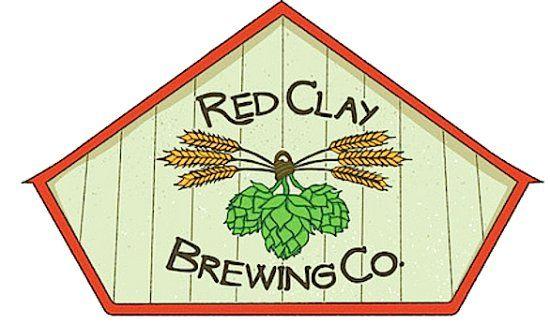Green and Red Company Logo - Logo of Red Clay Brewing Company, Opelika