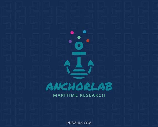 Green and Red Company Logo - Anchor Lab Logo Design