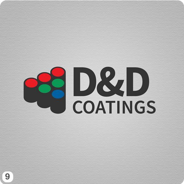 Green and Gray Logo - Painting Company Logo Design for D&D Coatings