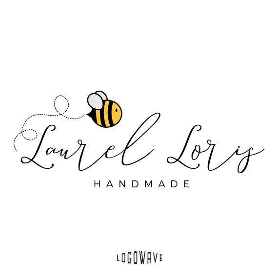 Etsy Store Logo - Bee Logo. Bee Design Logo. Bee Watermark. Shop Etsy Logo. | Etsy