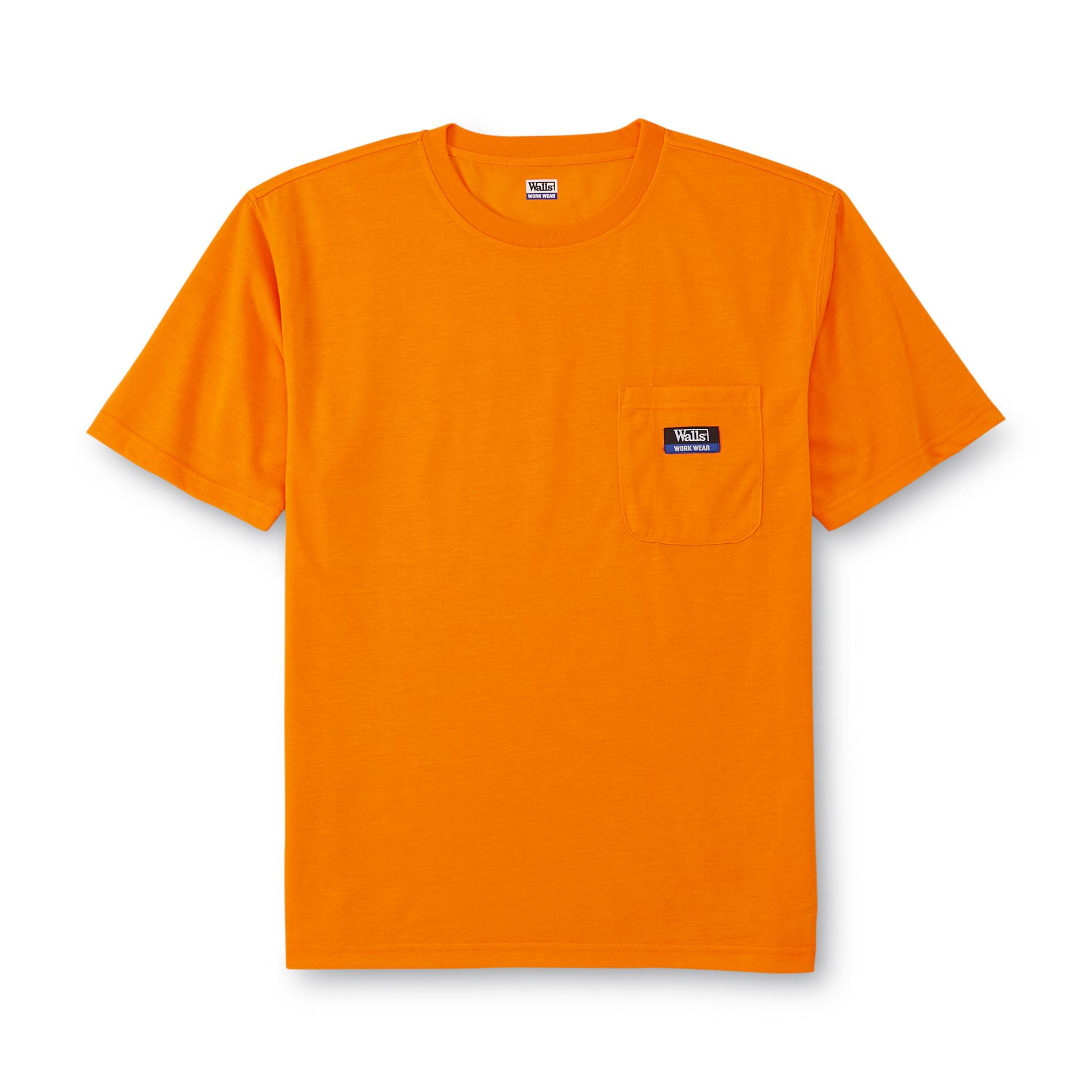 Walls Workwear Logo - Walls Men's High-Visibility Safety T-Shirt