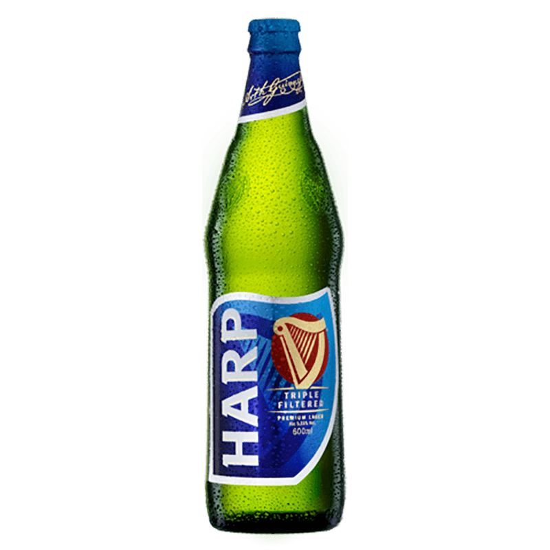 Harp Lager Beer Logo - HARP PREMIUM LAGER (60cl Bottle & 33cl Can). | Weshayo.com |