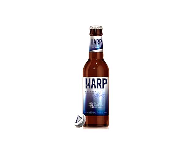 Harp Lager Beer Logo - Harp Lager by Guinness Storehouse - Oak Beverages Inc.