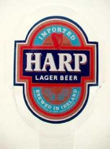 Harp Lager Beer Logo - HARP LAGER ACRYLIC 7 IN TAP HANDLE SMALL - NEW