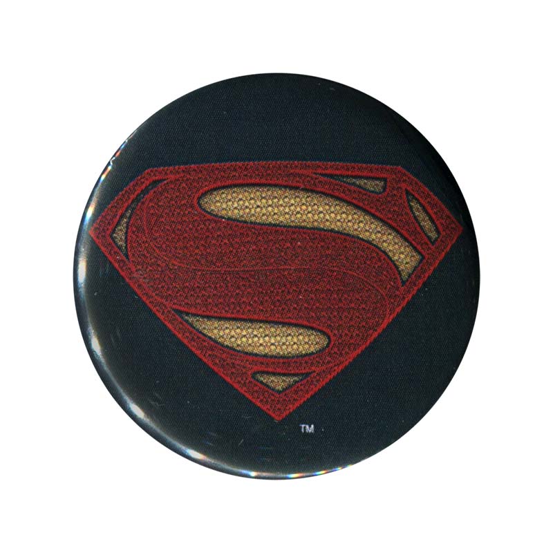 Batman vs Superman Movie Logo - Batman V Superman Movie Superman Logo Button | TVMovieDepot.com