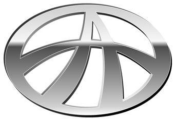 Silver Oval Car Logo - Xiali Car Logo