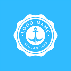 Blue and White Circle Logo - Free Nature Logo Designs | DesignEvo Logo Maker
