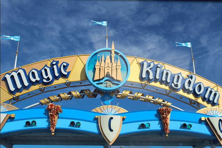 vintage disney magic kingdom logo