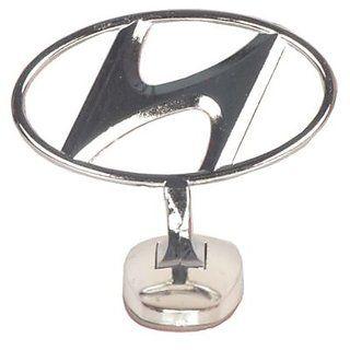 Silver Oval Car Logo - Buy Car Auto Hood Bonnet Ornament Chrome Emblem - Hyundai Online ...