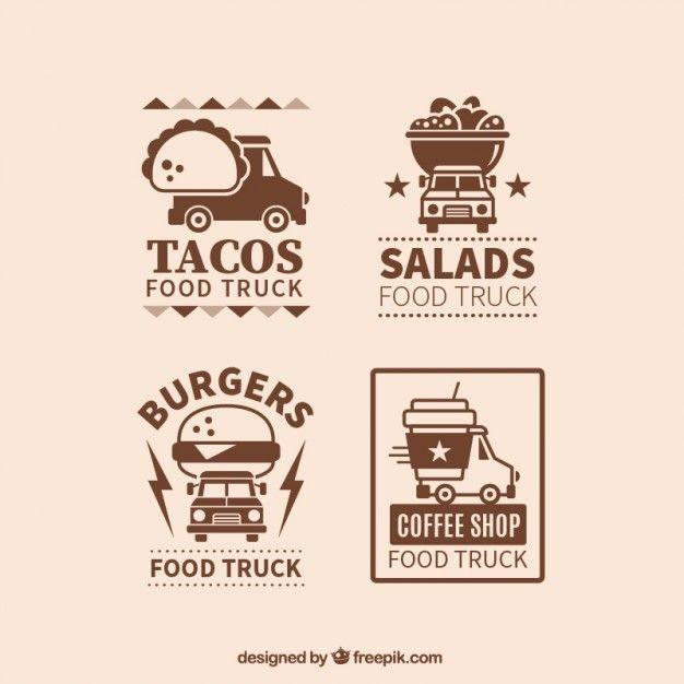 Food Cart Logo - Vintage food truck logos Vector | Free Download