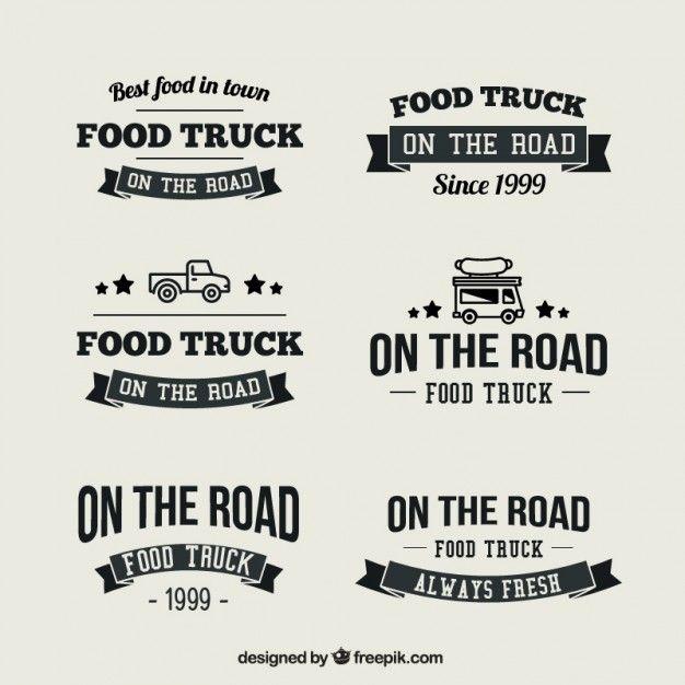 Vintage Truck Logo - Collection of vintage food truck logo | Stock Images Page | Everypixel