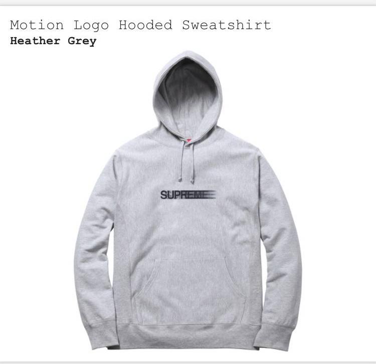 Motion M Logo - WTB] grey Motion Logo or Classic hoodie size M : supremeclothing