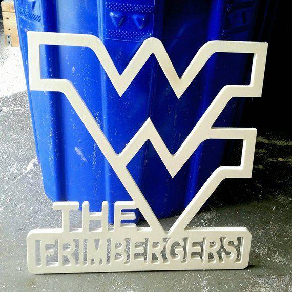 West Virginia University Logo - West Virginia University Logo / WV Customized weatherproof | Etsy