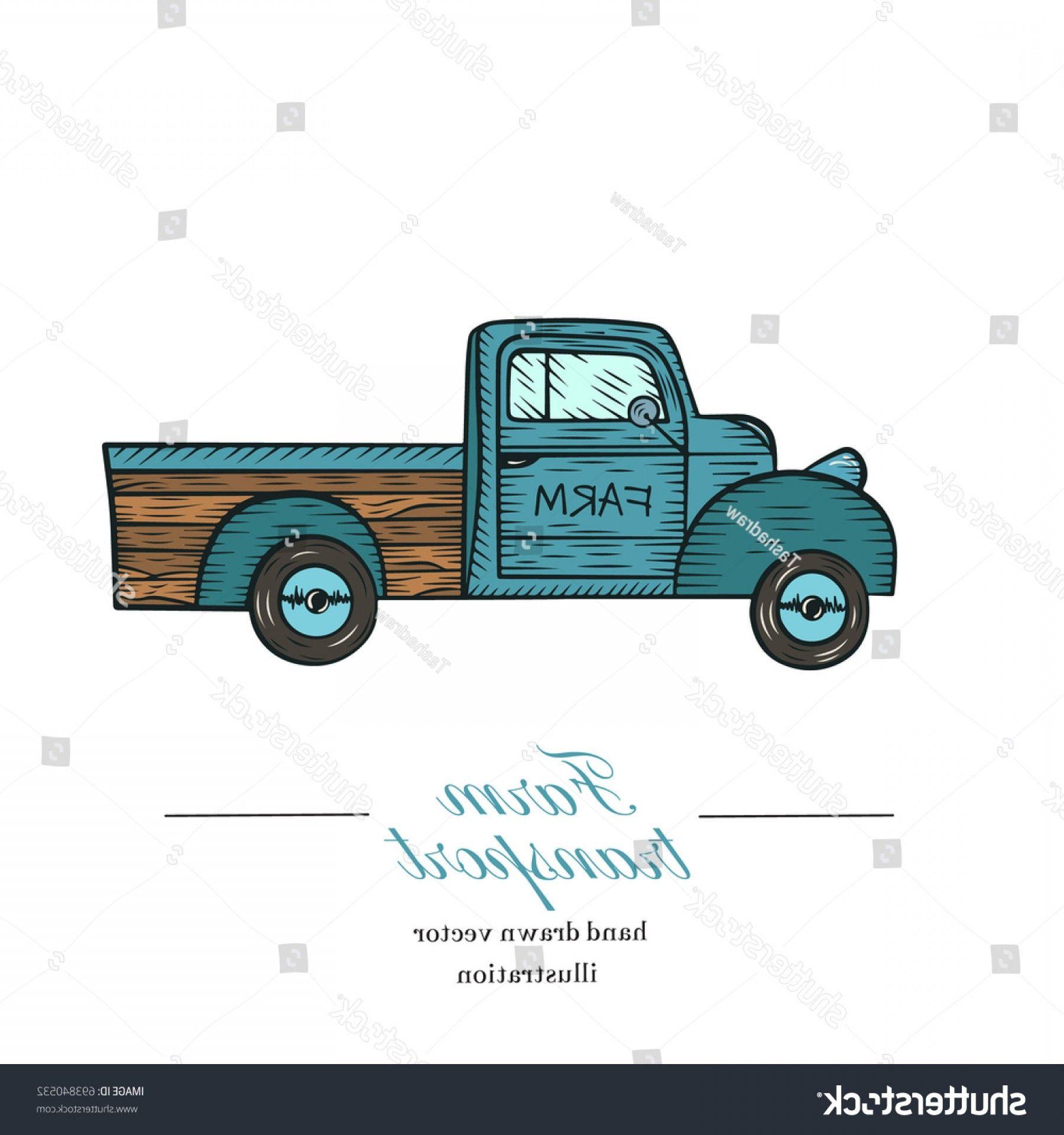 Vintage Truck Logo - Vintage Farm Pickup Truck Logo Engraved | SOIDERGI