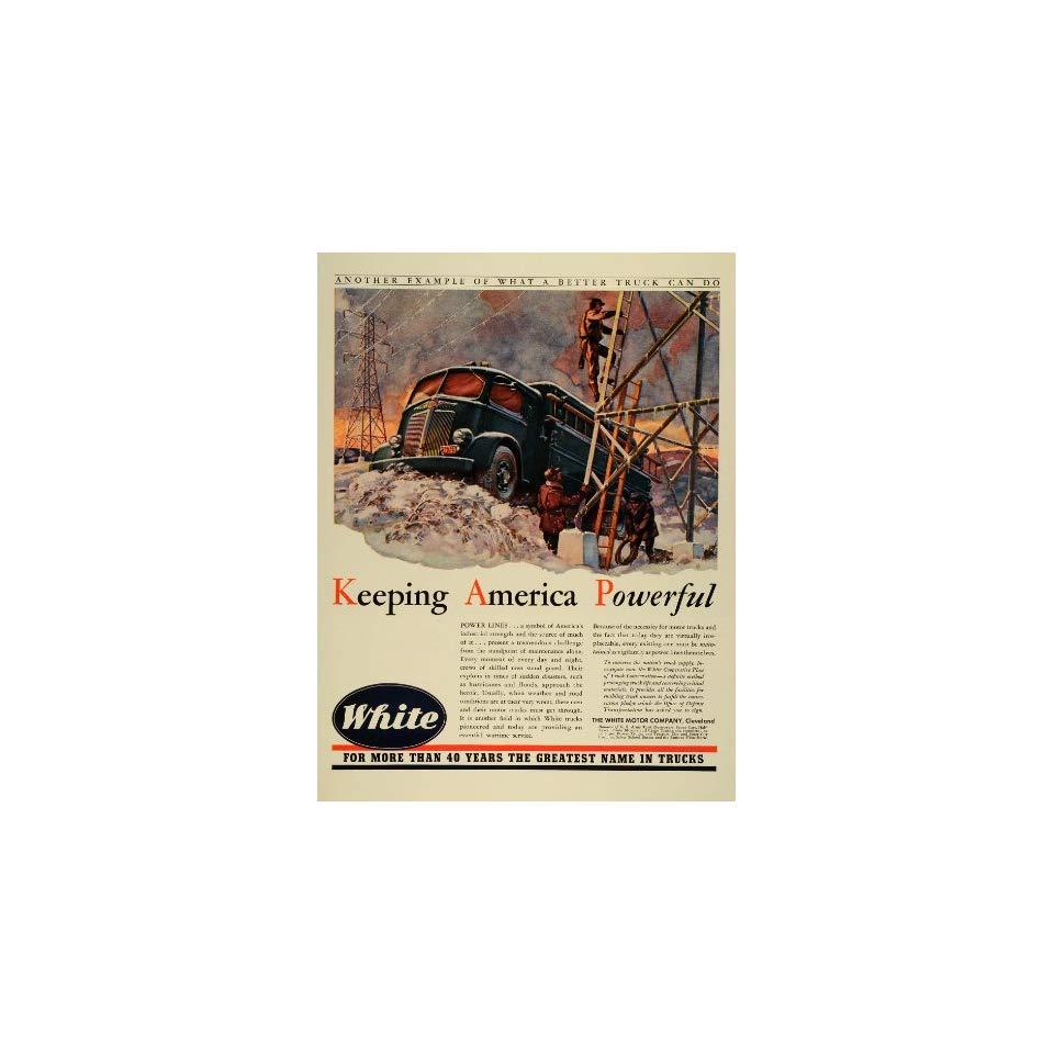 Vintage Truck Logo - 1943 Ad White Motor Co Cleveland Ohio Logo Vintage Truck Motor ...