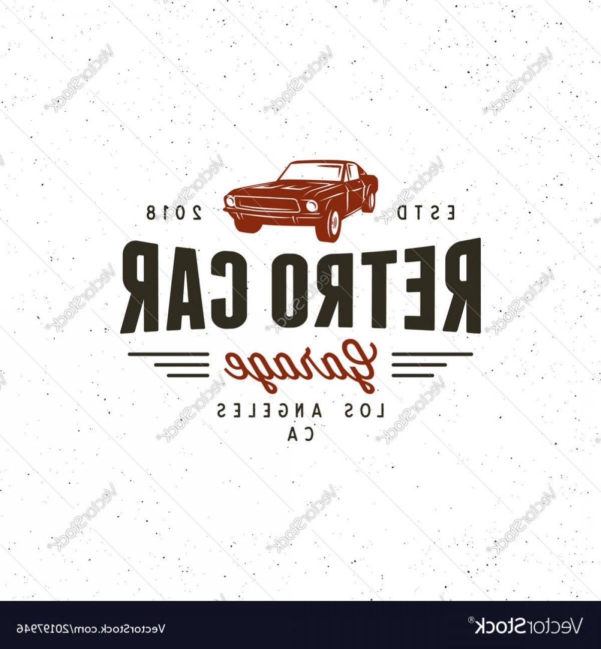 Vintage Garage Logo - Vintage Muscle Car Garage Logo Vector | SOIDERGI