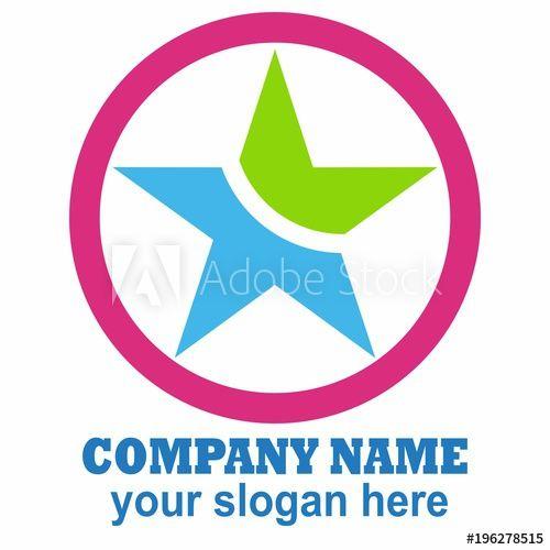 Blue and White Circle Logo - star, icon, button, symbol, recycle, sign, green, blue, recycling