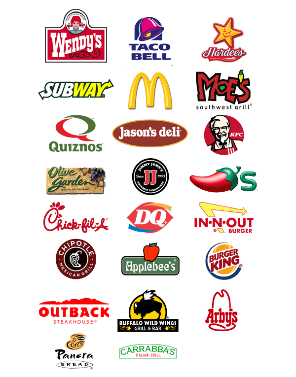 Red Food Brand Logo - Why does all fast food chains have red color in their logo/brand ...