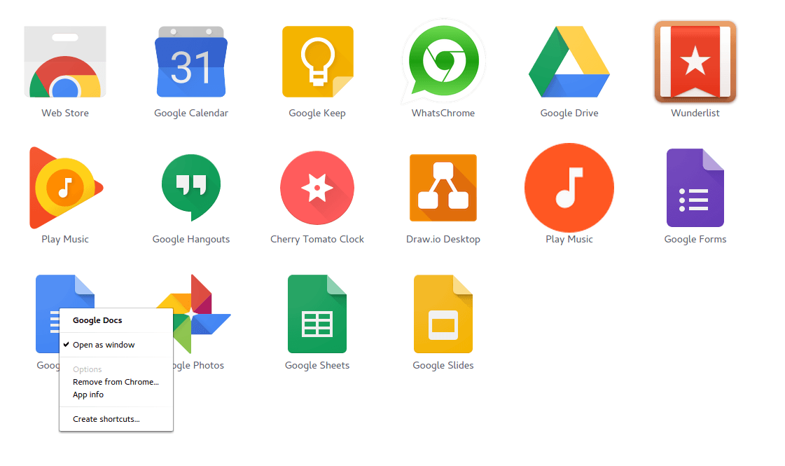 Google Docs Apps Logo - Open insync file in a chrome google docs app requests