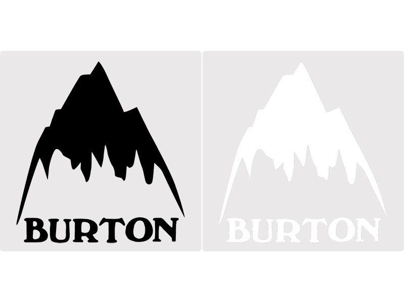 Snow and Mountain Logo - BRAYZ: BURTON Burton sticker seal logo mountain mountain mountain