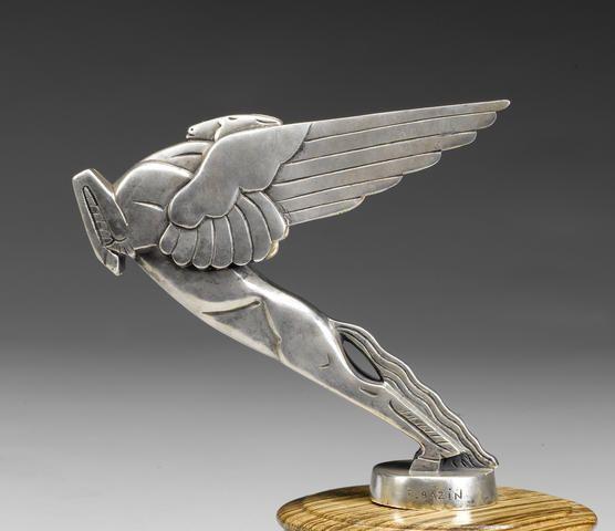 Art Deco Flying Horse Logo - A Pegasus mascot by Frederick Bazin, French, 1920s. Art Deco, Art