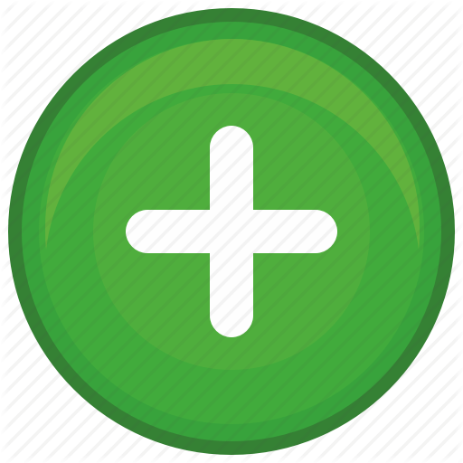 Round Green Logo - Add, function, green, math, plus, round icon