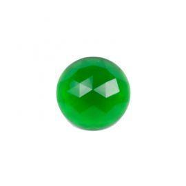 Round Green Logo - Glass Jewels: Round Green
