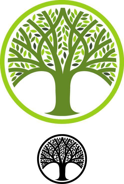 Round Green Logo - Tree designs. Tree logos
