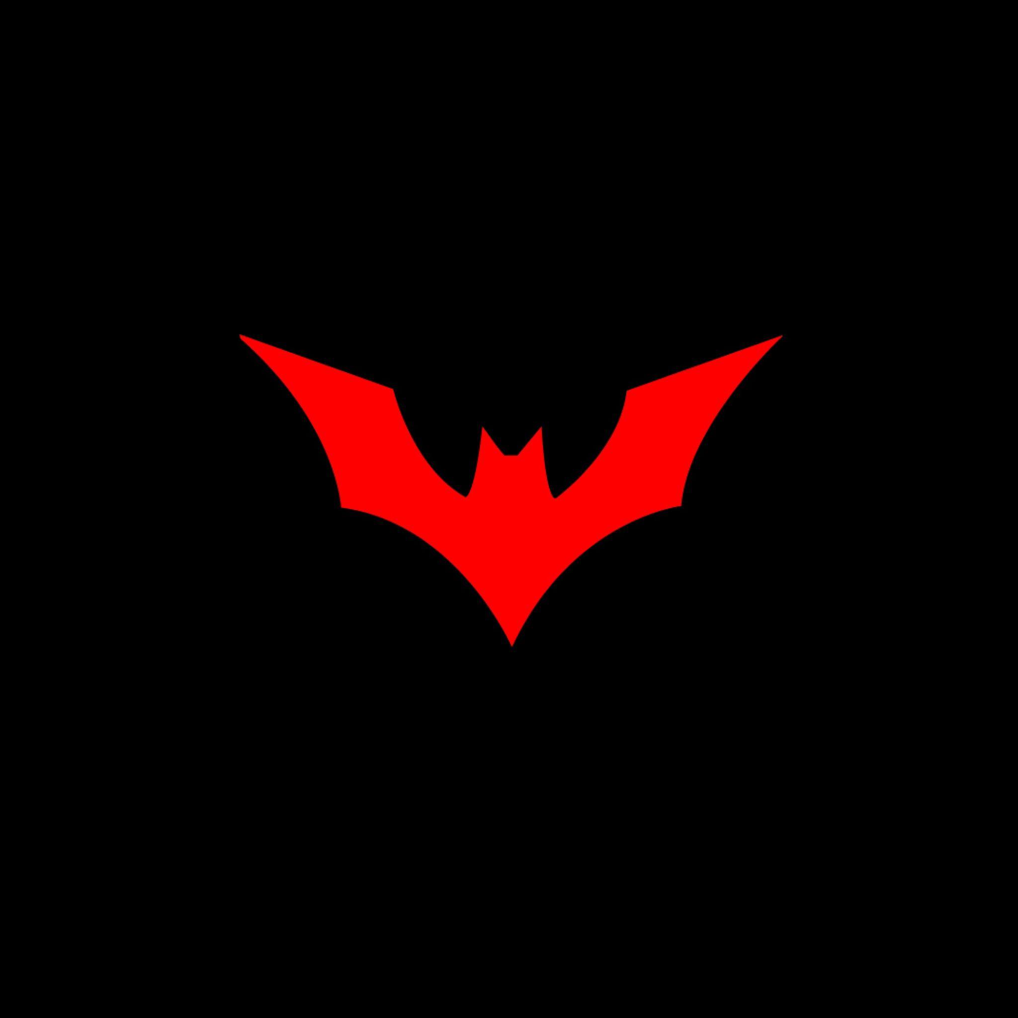 Red and Black Batman Logo - Download Red Batman Logo 2048 x 2048 Wallpaper