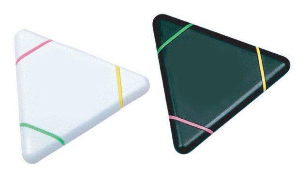 Three Color Triangle Logo - triangle highlighter three color promotional gift item advertising