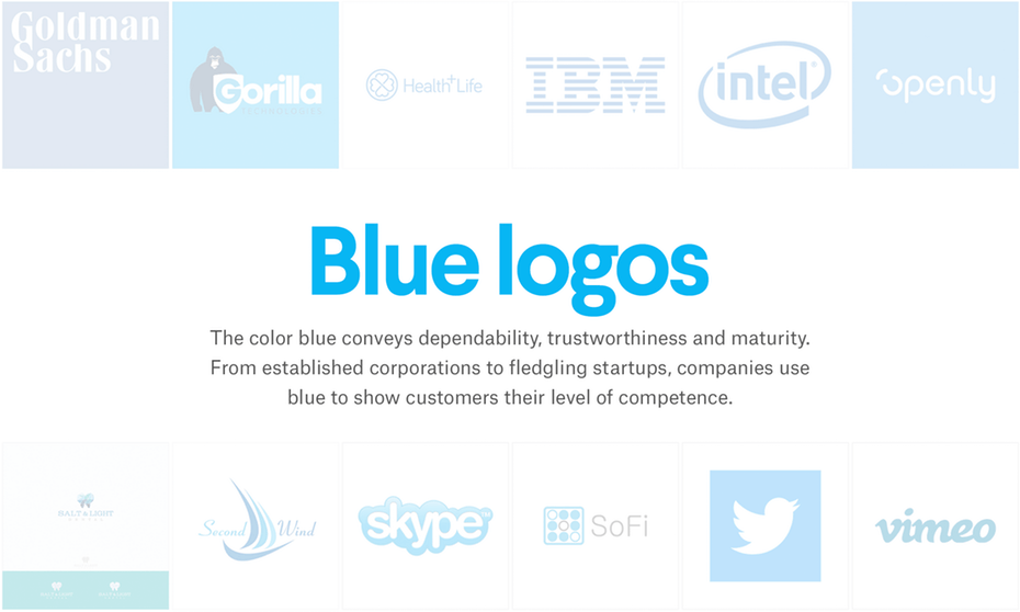 Use of Color in Logo - beautiful blue logos