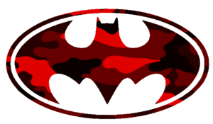 Red and Black Batman Logo - Batman Logo Red Cut. Free Image clip art