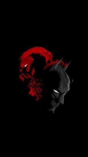 Red and Black Batman Logo - Black Batman and Red Bane - theiphonewalls | Anime iPhone Wallpapers ...