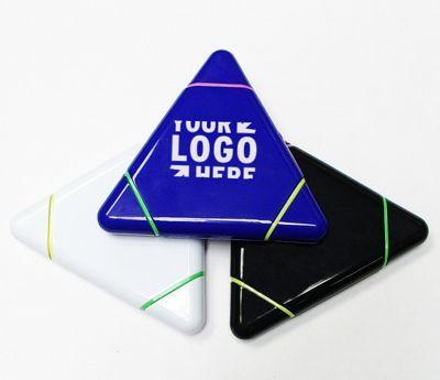 Three Color Triangle Logo - Three color combo highlighter marker