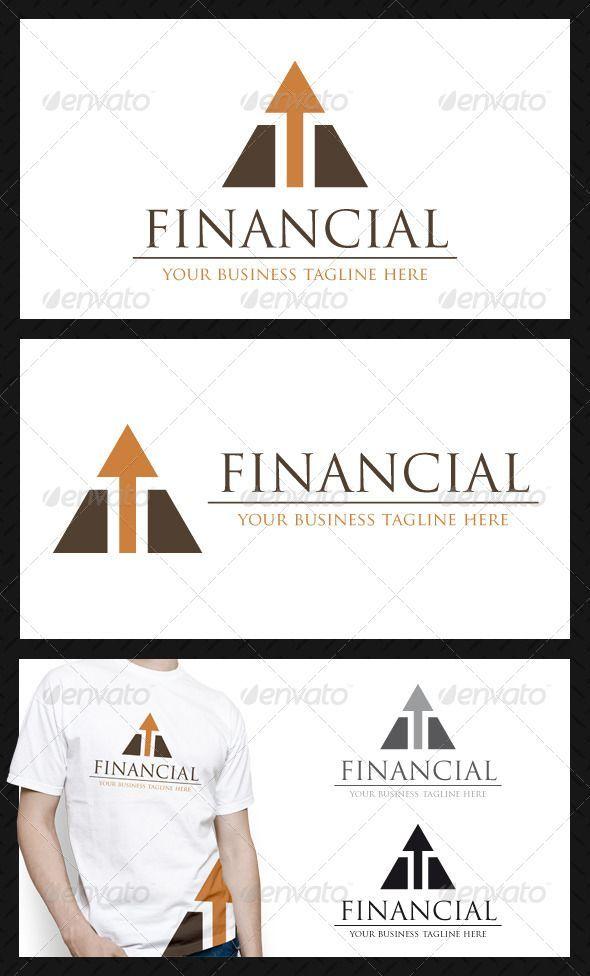 Three Color Triangle Logo - Financial Arrow Logo Template #GraphicRiver - Three color version ...